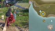 Location of the Sandpit Snoozers quest in Infinity Nikki (Image via Sportskeeda Gaming/Infold Games)